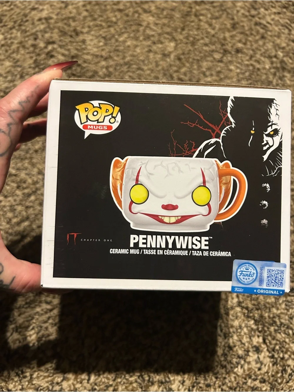 Funko Pennywise Ceramic Mug - White, Yellow & Orange